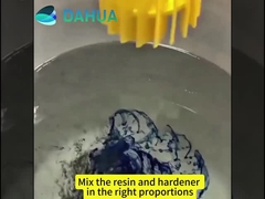 Εφαρμογή εποξειδικής ρητίνης σε χαλύβδινες πλάκες